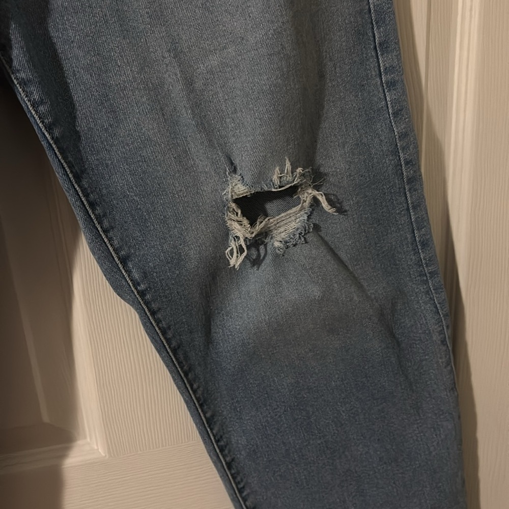 Levi Ribcage straight ankle Blue Distressed Jeans - Picture 3 of 4